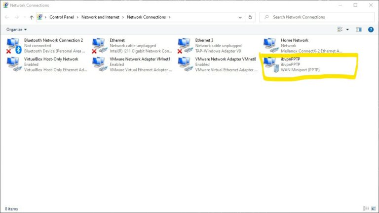 biglybt vpn not listed under config